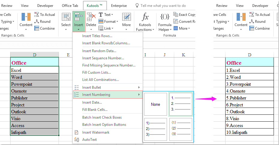 excel kutools add in